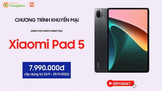 Mi Pad sale siêu hời: Xiaomi Pad 5 đang được giảm giá sập sàn tại Di Động Thông Minh