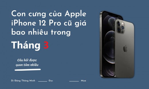 Con cưng của Apple iPhone 12 Pro cũ giá bao nhiêu trong tháng 3