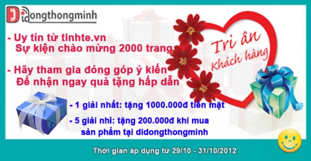 Tri Ân Khách Hàng - Di Động Thông Minh