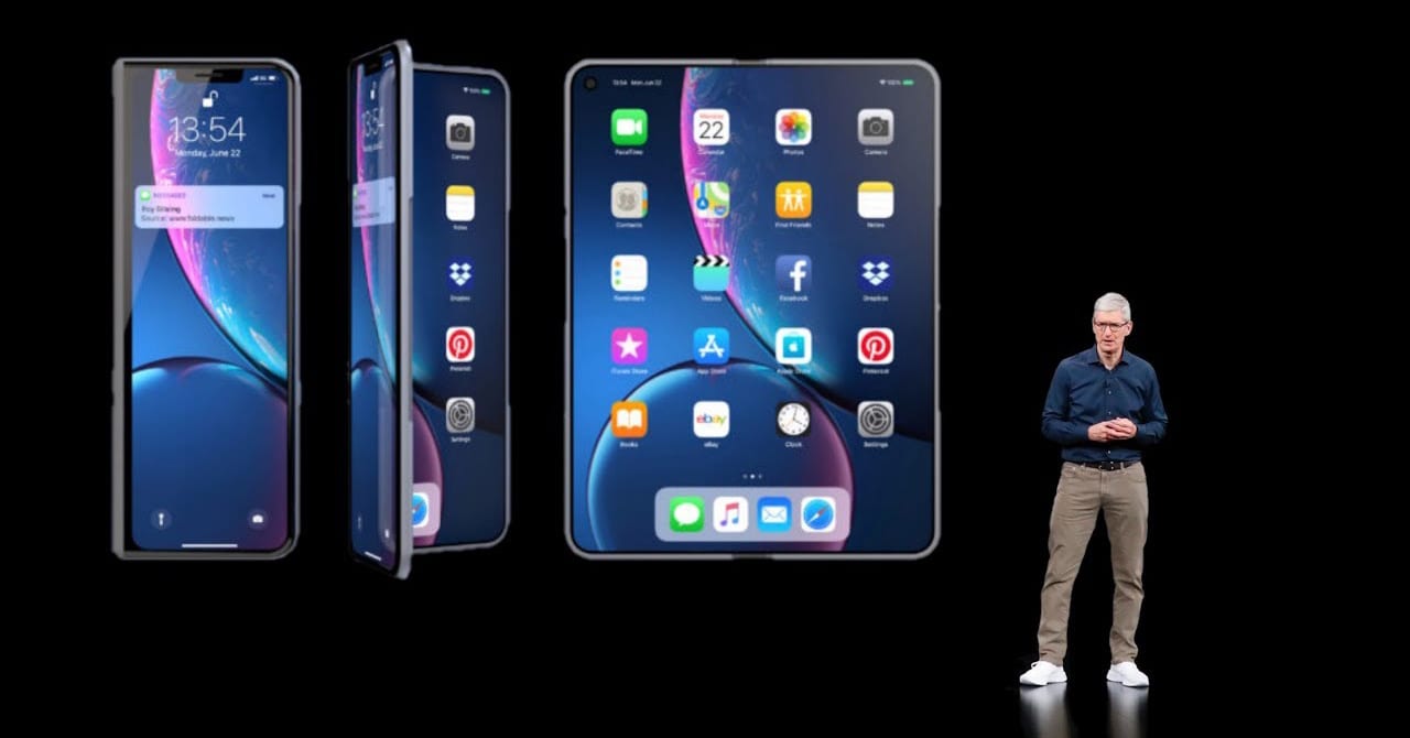 Thế hệ iPhone mới có thể gập được và có cả Touch ID trong màn hình