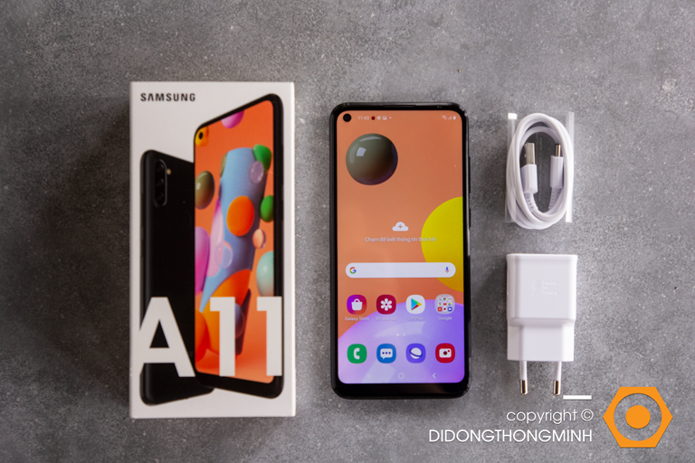 Đánh giá viên pin cùng sạc nhanh trên Samsung Galaxy A11