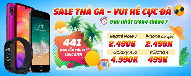 Sale thả ga, đón hè cực đã: iPhone 6S quốc tế 2.490K, Miband 4 499K tại showroom 441 Nguyễn Văn Cừ - Di Động Thông Minh