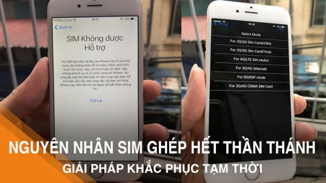Nguyên nhân Sim ghép hết thần thánh và cách khắc phục tạm thời! - Di Động Thông Minh