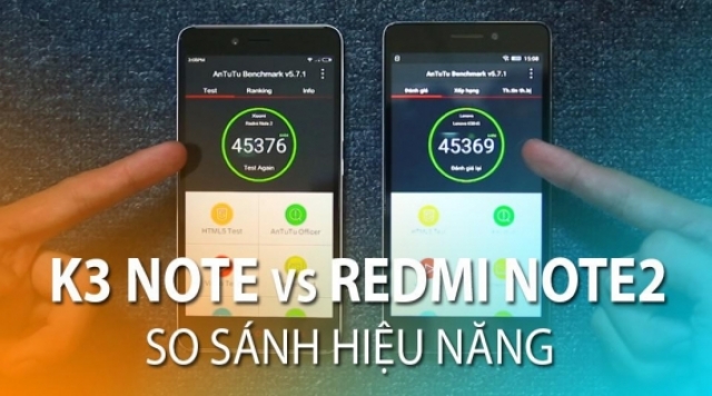 So sánh chi tiết về hiệu năng giữa Xiaomi Redmi Note 2 và Lenovo K3 Note: Đâu mới là vua cấu hình tầm giá 3-4tr? - Di Động Thông Minh