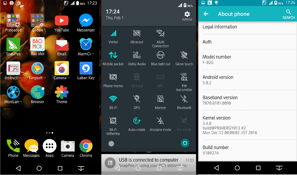 Hướng dẫn cài đặt Thần Long Mặt Trời ( Fujitsu F-02G ) - Di Động Thông Minh