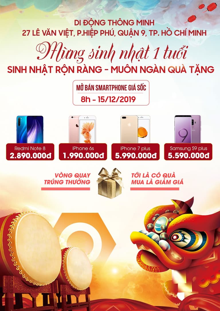 Mừng sinh nhật 1 tuổi 27 Lê Văn Việt: Sinh nhật rộn ràng - Muôn Ngàn Quà Tặng