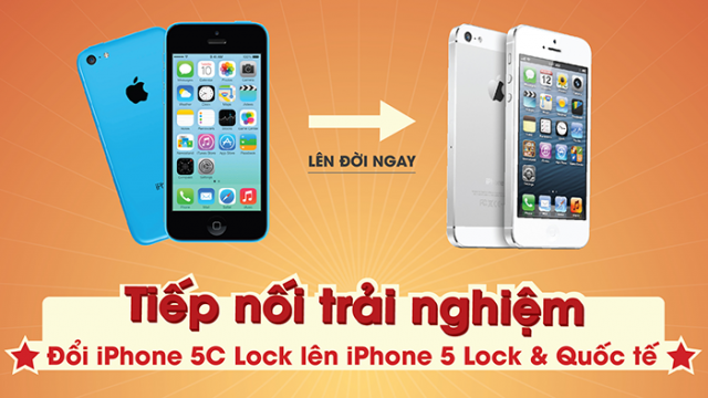 Tiếp nối trải nghiệm - Đổi iPhone 5C Lock lên đời iPhone 5, 5S Lock - Di Động Thông Minh