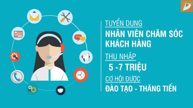 Tuyển dụng Nhân Viên Chăm Sóc Khách Hàng - Thu nhập hấp dẫn 5-7 triệu - Di Động Thông Minh