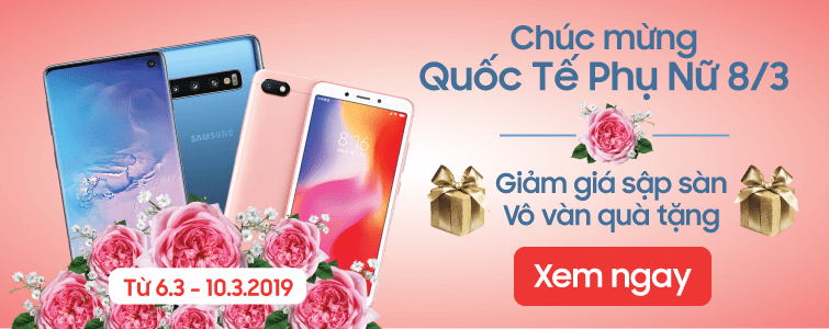 Mừng ngày Quốc tế phụ nữ 8/3: Giảm giá sập sàn, vô vàn quà tặng tại DDTM - Di Động Thông Minh
