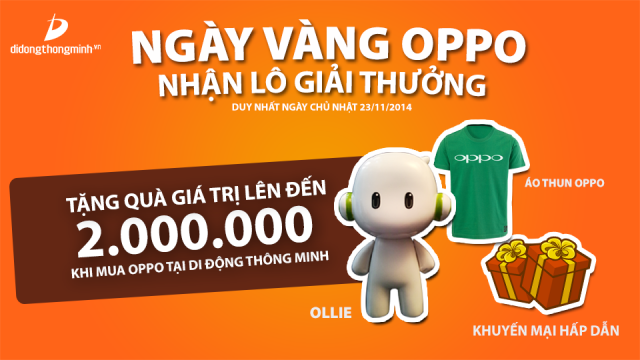 NGÀY VÀNG OPPO - NHẬN LÔ GIẢI THƯỞNG - Di Động Thông Minh