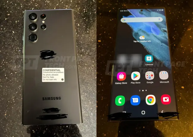 Galaxy S22 Ultra bị rò rỉ ảnh thực tế giống Galaxy Note 20 Ultra