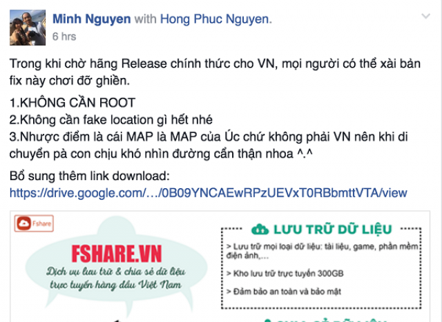 Mời dùng thử phiên bản Pokemon Go mod chơi ngon tại Việt Nam không cần fake GPS - Di Động Thông Minh