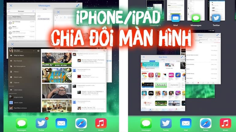[Thủ Thuật Ios] Hướng dẫn chia đôi màn hình iPad sử dụng đa nhiệm trên iOS 11 - Di Động Thông Minh