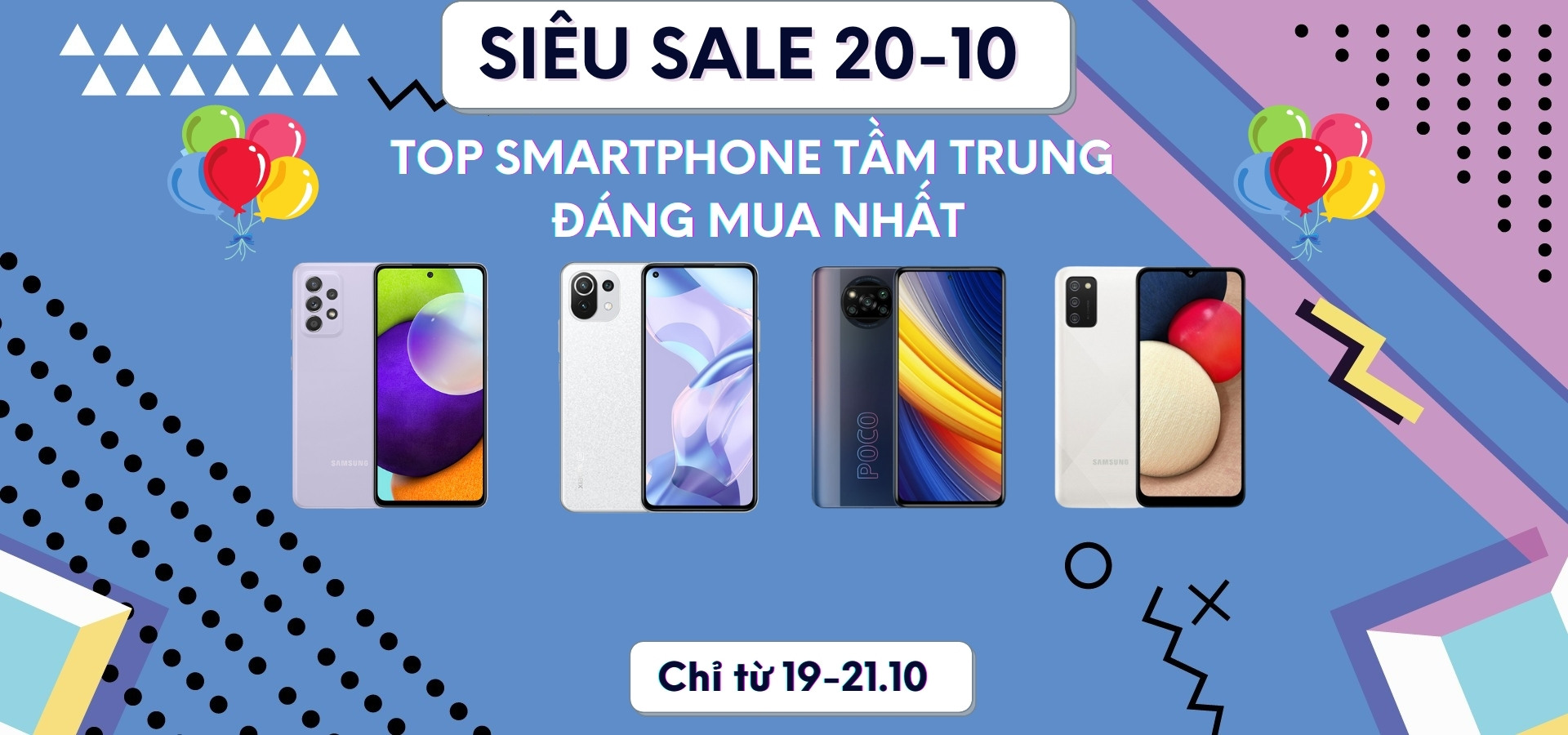 Hàng loạt smartphone tầm trung giảm kịch sàn 20/10- Cơ hội tốt để săn sale