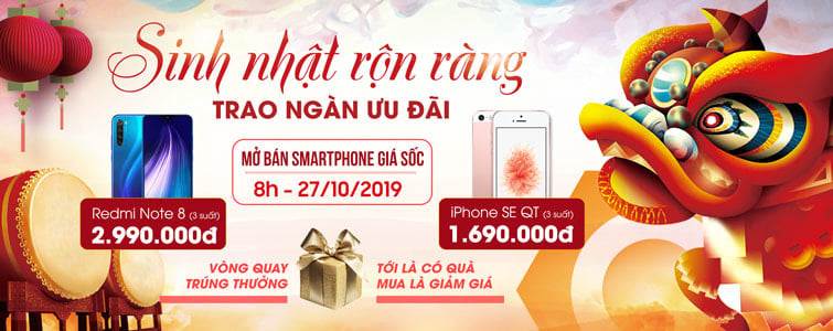 SINH NHẬT RỘN RÀNG - TRAO NGÀN ƯU ĐÃI - Di Động Thông Minh