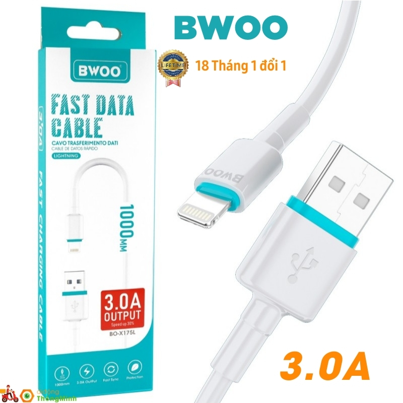 Cáp sạc Ligtning 2M BWOO X175L