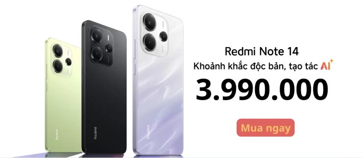 Redmi Note 14 - Trải nghiệm cùng AI