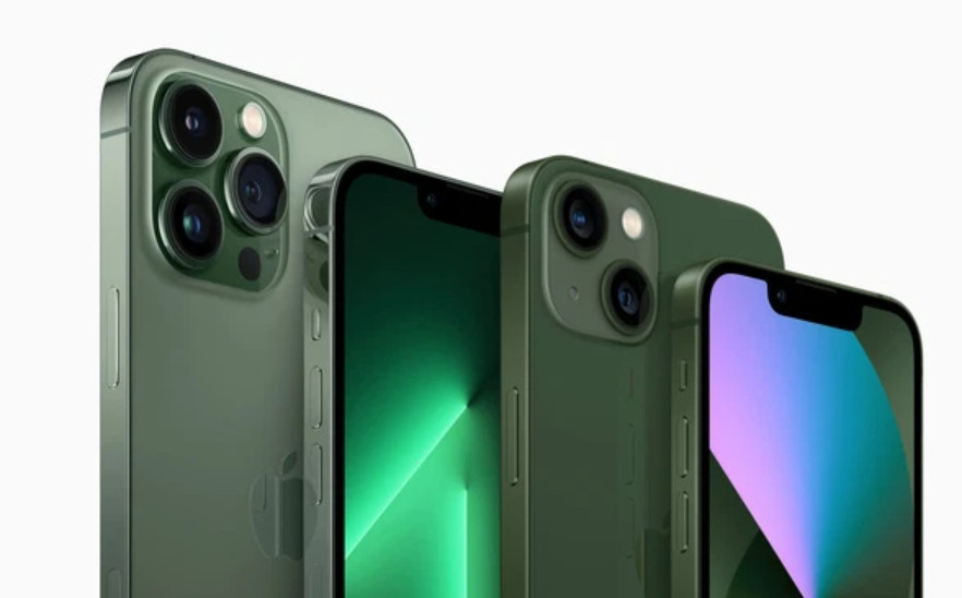 Phone 13 series xanh lá