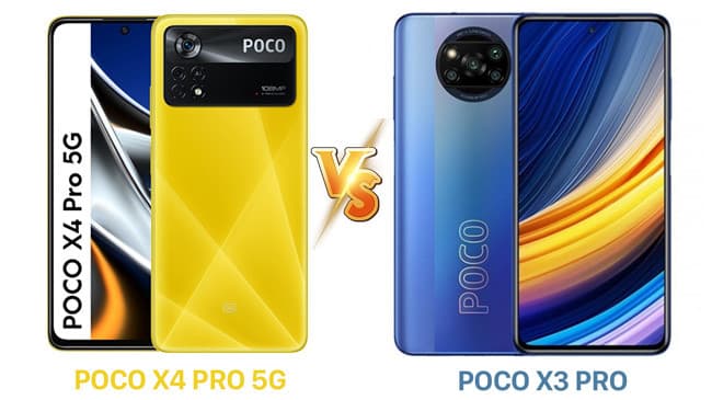 Thiết kế Poco X4 Pro vs Poco X3 Pro 