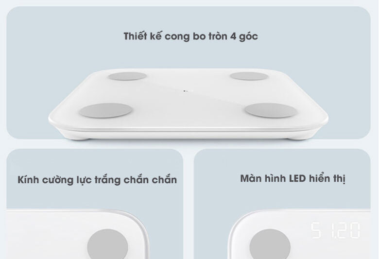 Thiết kế cân Xiaomi Body Composition Scale 2