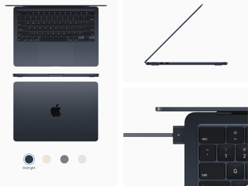 Ngoài ra còn kèm theo 2 cổng USB-C Thunderbolt và jack 3.5mm
