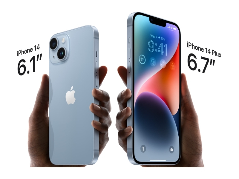 iPhone 14 và iPhone 14 Plus sở hữu thiết kế tương tự thế hệ tiền nhiệm