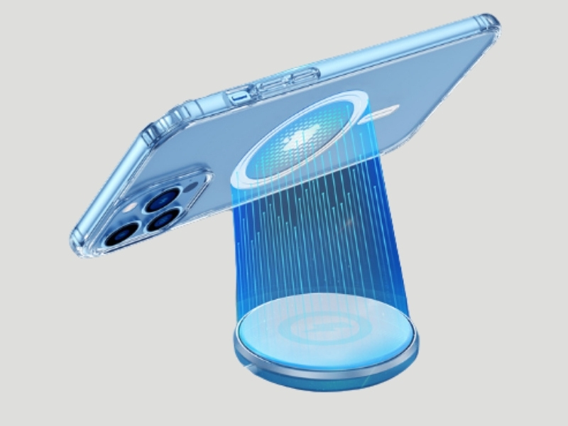 iPhone 14 Pro Max Clear Case with MagSafe giúp sạc không dây nhanh hơn mà không cần tháo ốp