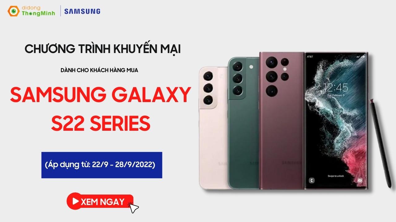Điện thoại Samsung sale siêu hời: Galaxy S22 đang được giảm giá sập sàn tại Di Động Thông Minh