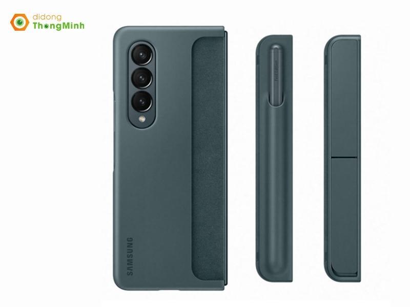 Ốp lưng dạng đứng kèm S-Pen Z Fold4 Chính Hãng  được trang bị thêm khe chứa bút S Pen tiện lợi cùng với thanh chống đa năng