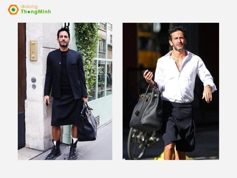 Marc Jacobs chính là người đi đầu trào lưu mặc váy ngắn, đeo túi xách