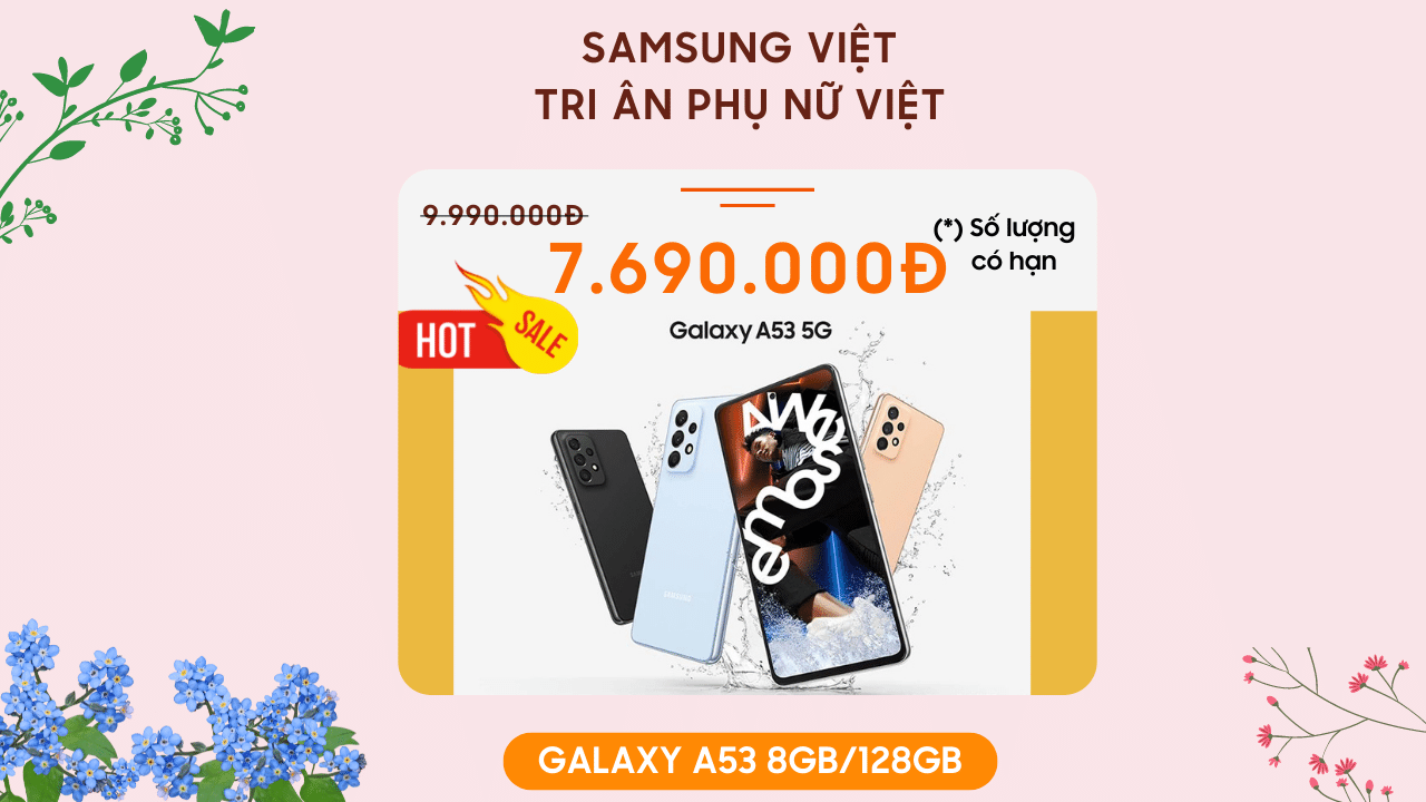 Sập giá Galaxy A53 5G