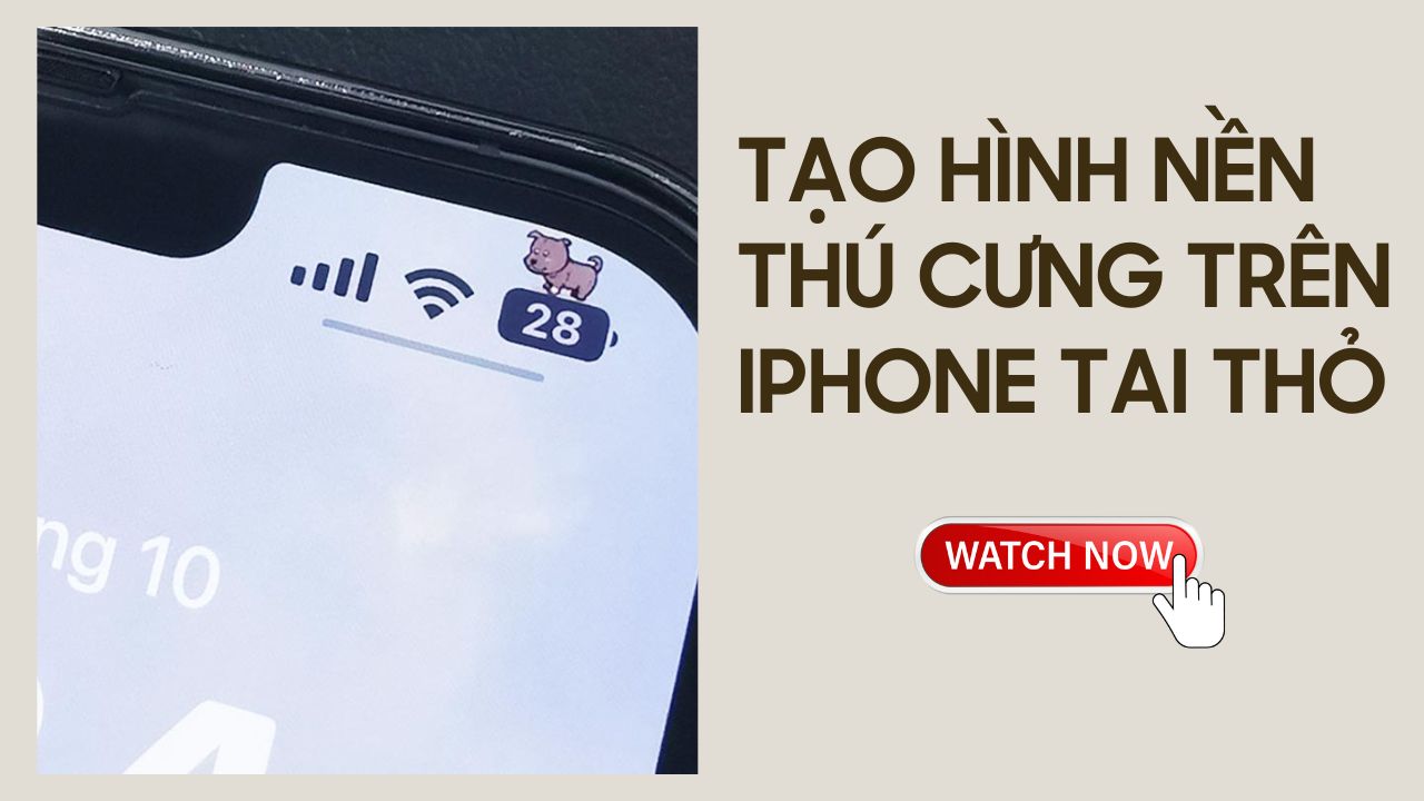 Biến tai thỏ trên iPhone thành tai gấu, mèo cực dễ thương!