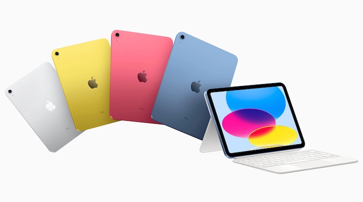 iPad Gen 10 với thiết kế trẻ trung, năng động đi kèm nhiều tùy chọn màu sắc