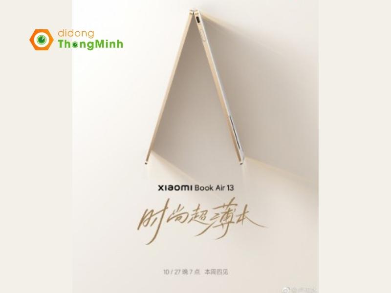 Xiaomi Book Air 13 sẽ được trình làng vào ngày mai (27/10)