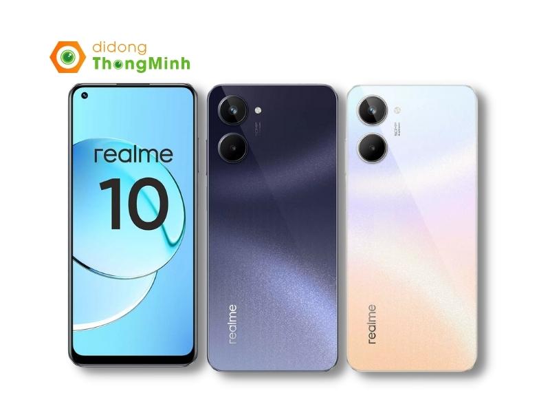 Realme 10 được phát hành với ít nhất ba tùy chọn màu sắc độc lạ