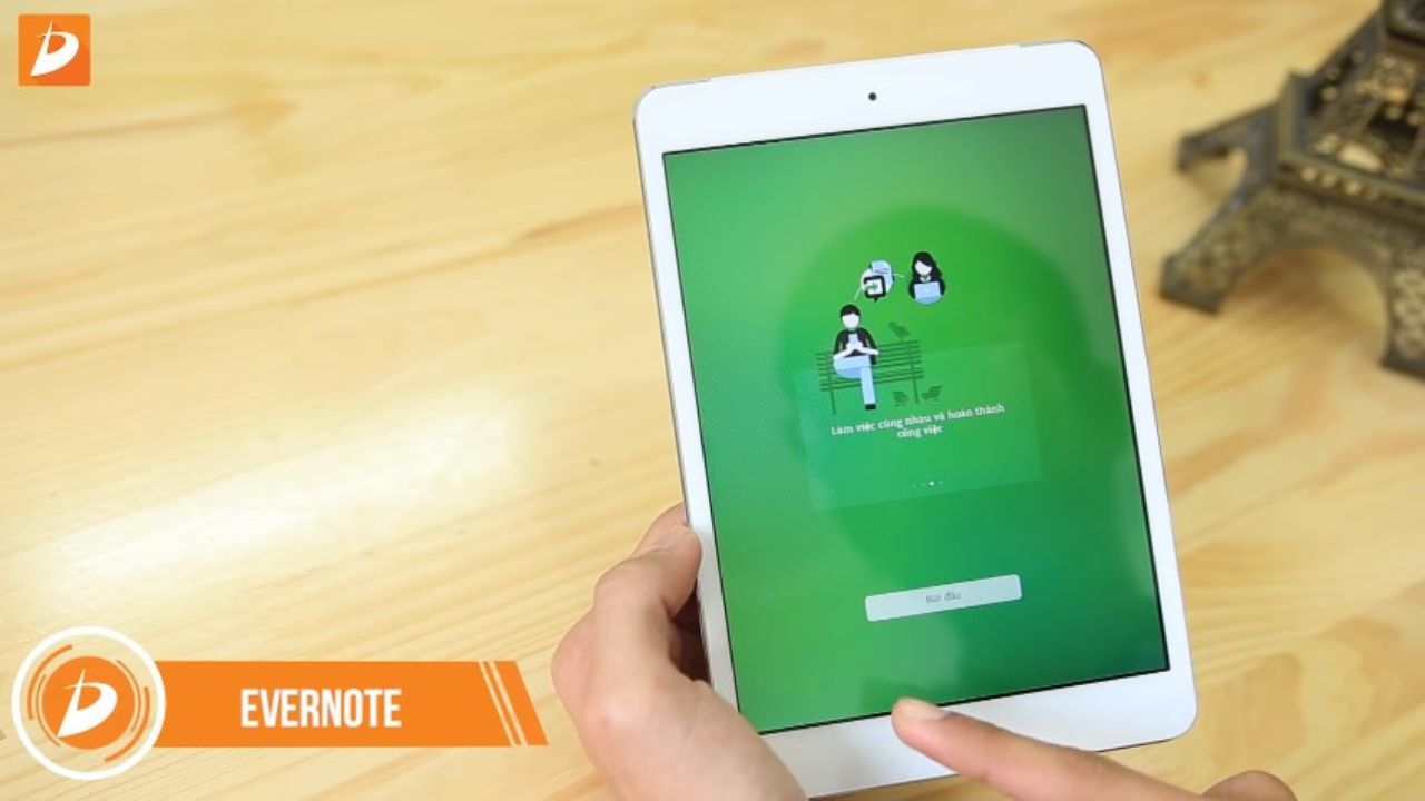 Phần mềm ghi chú Evernote trên iPad