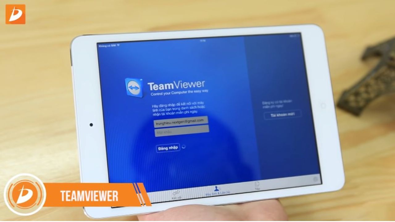 TeamViewer trên iPad vô cùng hữu ích