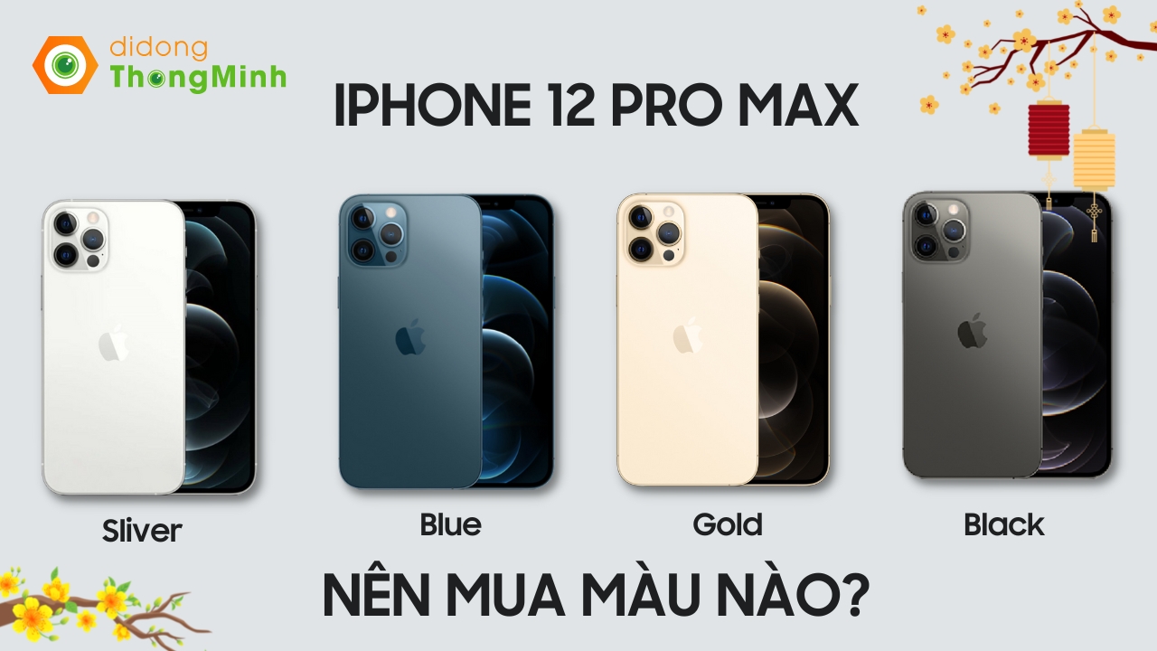 iPhone 12 Pro max có mấy màu?