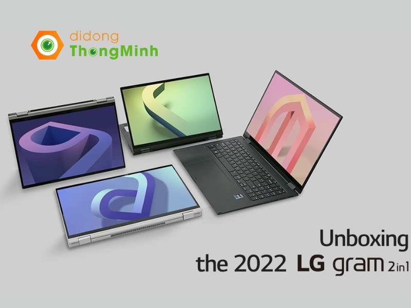 LG gram phiên bản 2022 ghi điểm với thiết kế nhỏ gọn, cân nặng không đáng kể