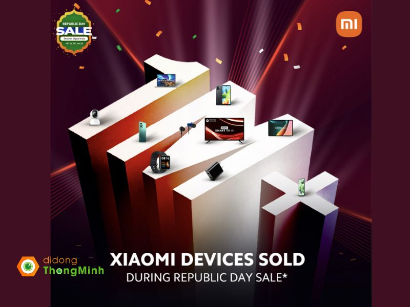 Một triệu thiết bị Xiaomi đã được bán trong dịp giảm giá Ngày Cộng hòa tại Ấn Độ
