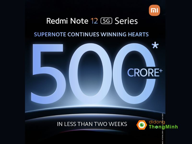 Redmi Note 12 chính khả năng cao là sản phẩm bán chạy nhất