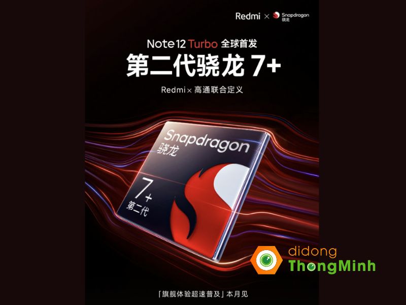 Redmi Note 12 Turbo sẽ tích hợp Snapdragon 7+ Gen 2