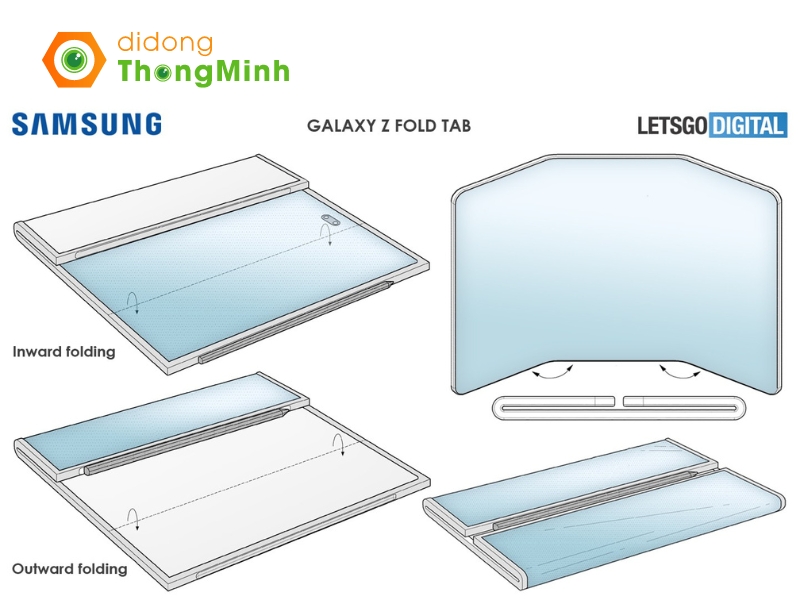 Thiết kế máy tính bảng Galaxy Z Tab