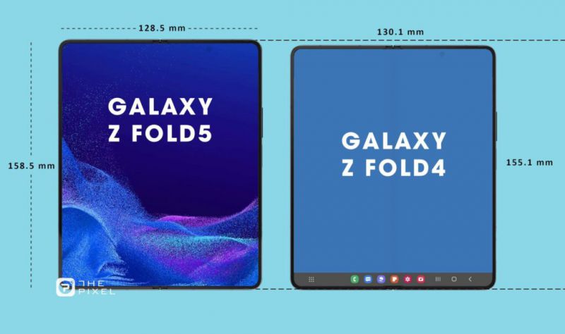 Galaxy Z Fold 5 sẽ có màn hình trong và ngoài giống hệt với màn hình của Galaxy Z Fold 4