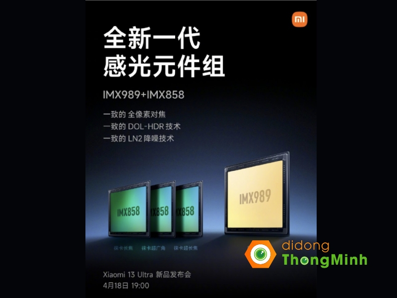 Xiaomi xác nhận các thông số camera của 13 Ultra