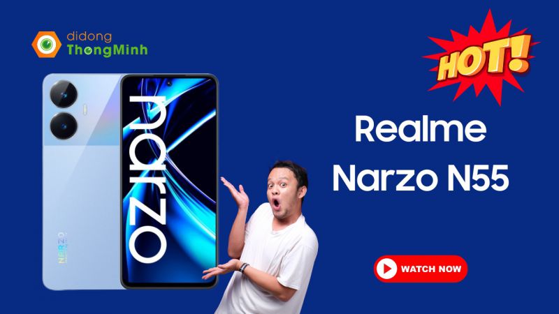 Thông số kỹ thuật chính thức cùng giá dự kiến của Realme Narzo N55
