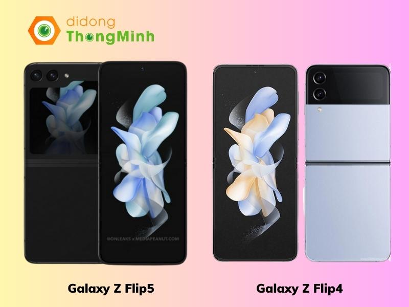Rò rỉ thiết kế của Galaxy Z Flip5