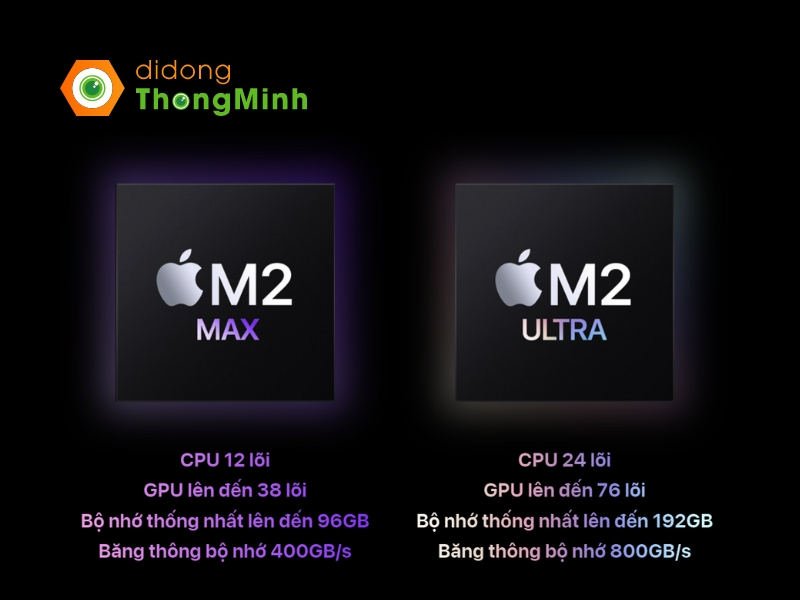 Apple M2 Ultra thế hệ tiếp theo tích hợp sẵn trên Mac Studio và Mac Pro mới