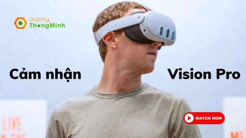 Chia sẻ mới nhất của Mark Zuckerberg về Vision Pro của Apple