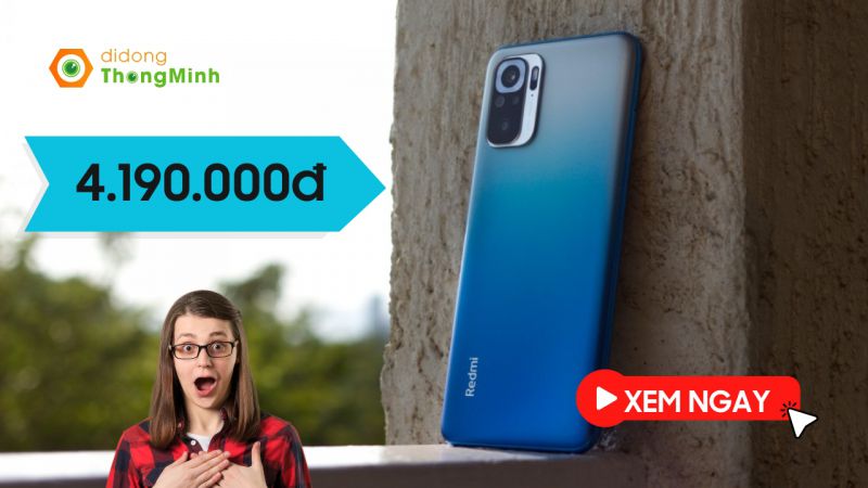 Chỉ 4 triệu sở hữu ngay Redmi Note 10S với màn hình AMOLED, camera 64 MP